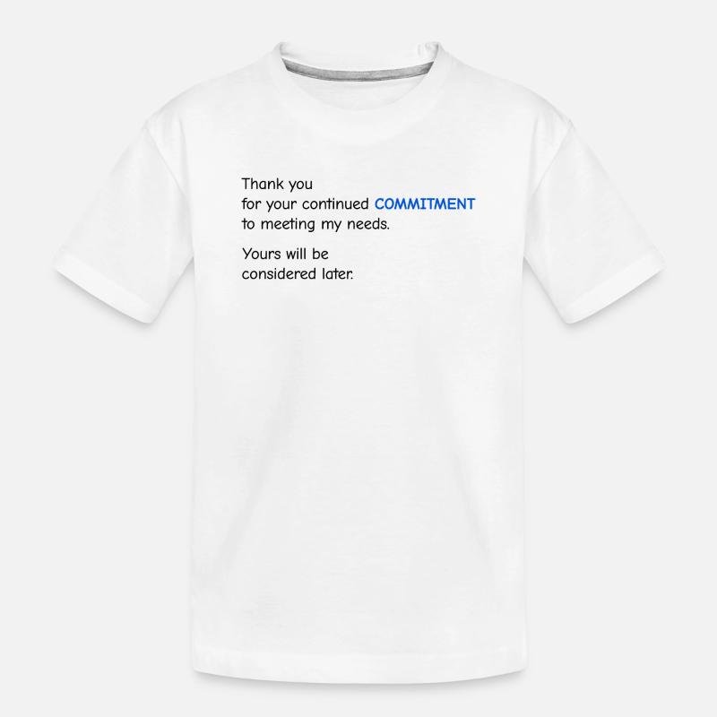 Évaluation de la performance du bébé - Engagement - T-shirt bio Premium Enfant - blanc