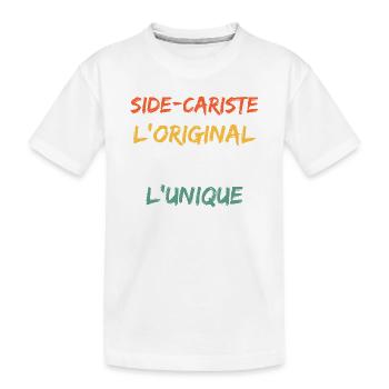 Humour alcool: l’ami qui n’est jamais venu - T-shirt bio Premium Enfant - blanc - Devant