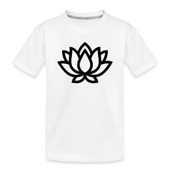 lotus - Kids' Premium Organic T-Shirt - white - Front