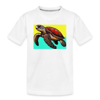 tortue - T-shirt bio Premium Enfant - blanc - Devant