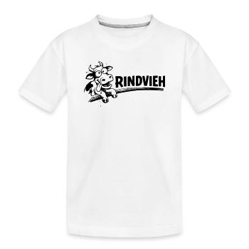 Rindvieh - Kinder Premium Bio T-Shirt - Weiß - Vorne