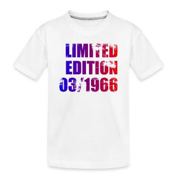 60e anniversaire Édition Limitée 03/1966 - T-shirt bio Premium Enfant - blanc - Devant
