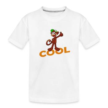 SINGE COOL - T-shirt bio Premium Enfant - blanc - Devant