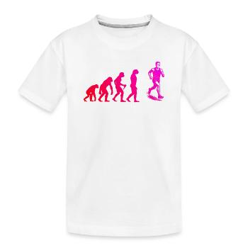 Running perfekt für jeden Rennen - Kinder Premium Bio T-Shirt - Weiß - Vorne