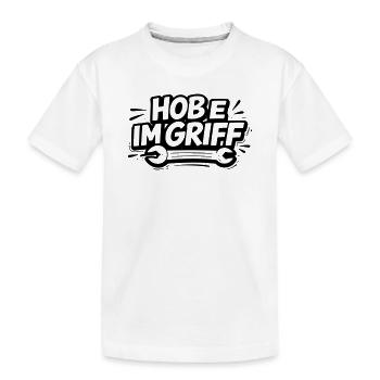 Hobe im Griff - Kinder Premium Bio T-Shirt - Weiß - Vorne