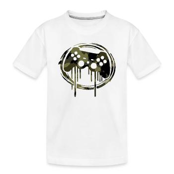 Camouflage Gamer Gaming - T-shirt bio Premium Enfant - blanc - Devant