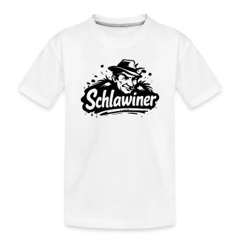 Schlawiner - Kids' Premium Organic T-Shirt - white - Front