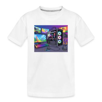 Configuration de jeu RGB colorée - T-shirt bio Premium Enfant - blanc - Devant