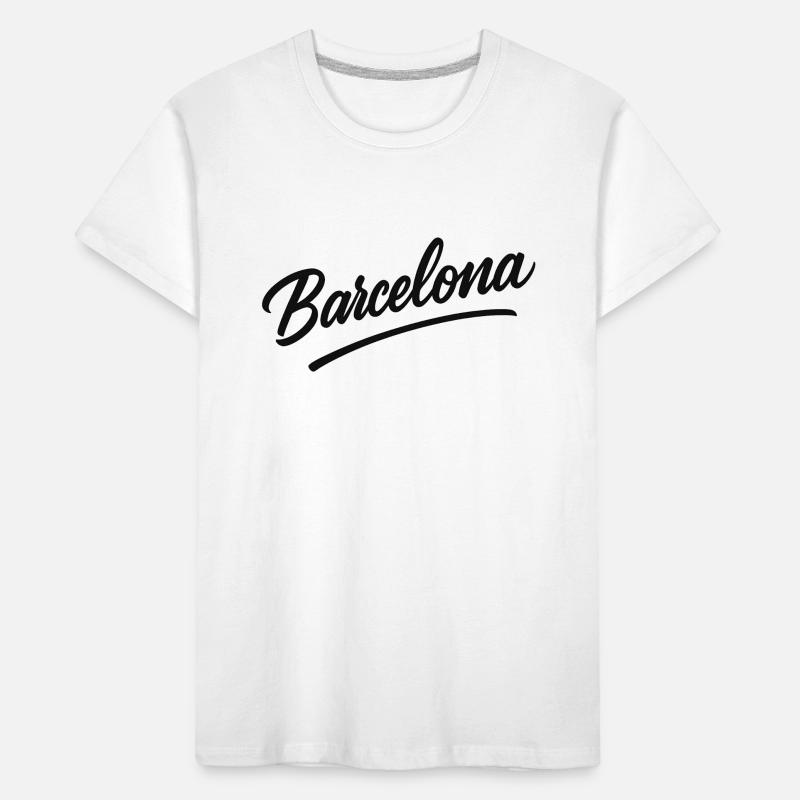 Script Barcelone avec ligne d’arc T-shirt bio Premium Enfant