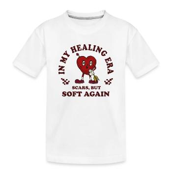 Cicatrices de l’ère de guérison du cœur en douceur - T-shirt bio Premium Enfant - blanc - Devant