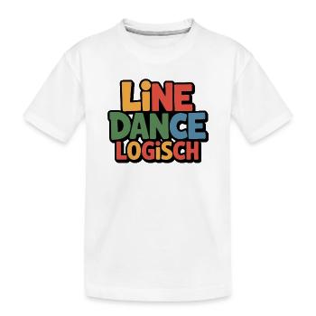 Logique de la danse en ligne - T-shirt bio Premium Enfant - blanc - Devant
