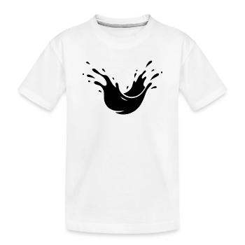 Éclaboussures de boue Éclaboussures de terre - T-shirt bio Premium Enfant - blanc - Devant
