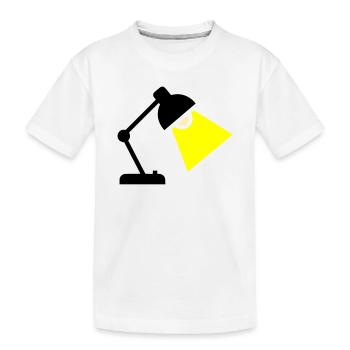 Idée de lampe de bureau - T-shirt bio Premium Enfant - blanc - Devant