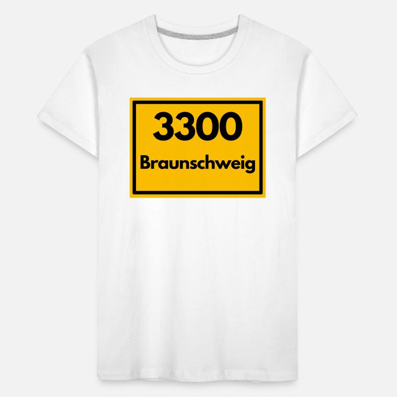 OLD POSTCODE POSTCODE RETRO 3300 BRAUNSCHWEIG Kids' Premium Organic T-Shirt