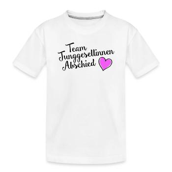junggesellinnenabschied Team - Kinder Premium Bio T-Shirt - Weiß - Vorne