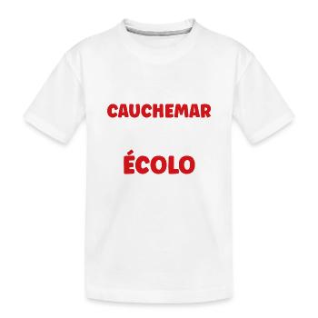 J’ai eu un cauchemar écolo - T-shirt bio Premium Enfant - blanc - Devant