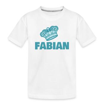 Fabian - Kinder Premium Bio T-Shirt - Weiß - Vorne