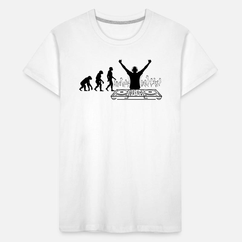 Evolution to DJ Humor Fun Kids' Premium Organic T-Shirt