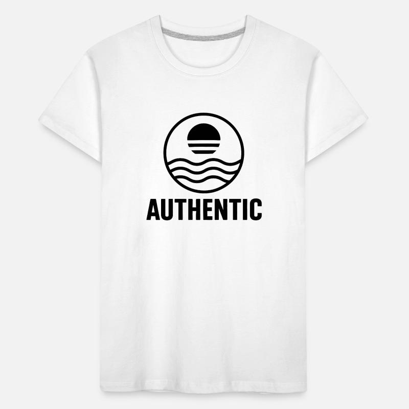 Authentic Sun Circle Wave Logo Kids' Premium Organic T-Shirt