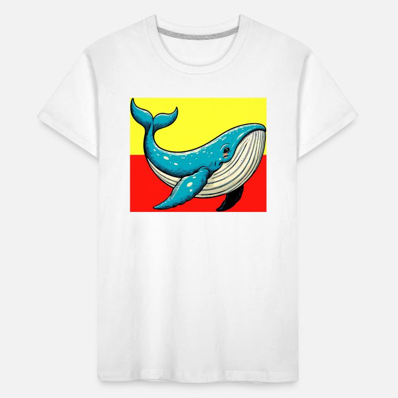 walvis Kinderen premium biologisch T-shirt