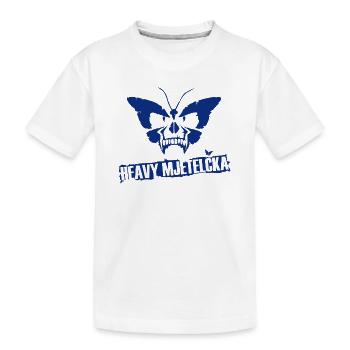 HEAVY MJETELČKA - Kinder Premium Bio T-Shirt - Weiß - Vorne
