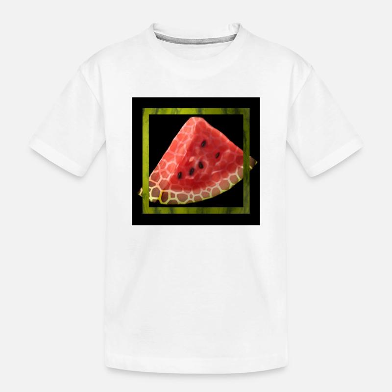 Pastèque abstraite - T-shirt bio Premium Enfant - blanc