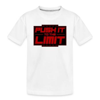 Push It To The Limit - Kids' Premium Organic T-Shirt - white - Front