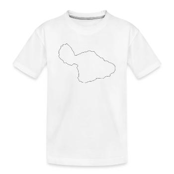 Carte de Maui - T-shirt bio Premium Enfant - blanc - Devant