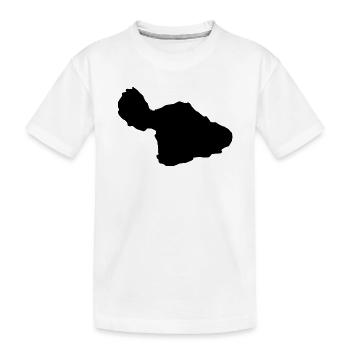 Carte de Maui - T-shirt bio Premium Enfant - blanc - Devant