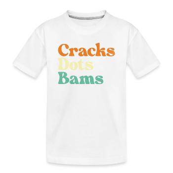 Fissures Points Bams Carreaux de Mahjong Amant - T-shirt bio Premium Enfant - blanc - Devant