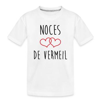 Vermeil wedding 45 years of marriage - Kids' Premium Organic T-Shirt - white - Front