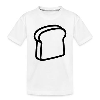 Toast - Kinder Premium Bio T-Shirt - Weiß - Vorne