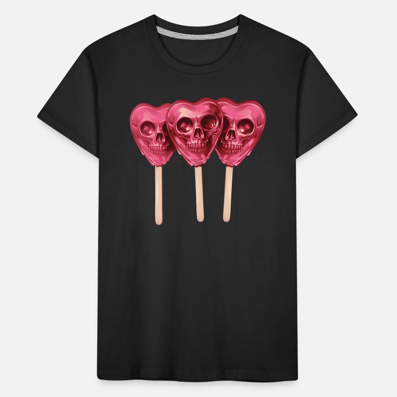 Crâne Rose Lollis T-shirt bio Premium Enfant