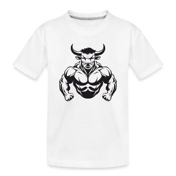 Muscles de taureau Taureau - T-shirt bio Premium Enfant - blanc - Devant