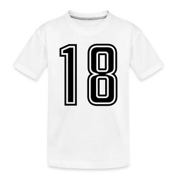 18 - Kids' Premium Organic T-Shirt - white - Front