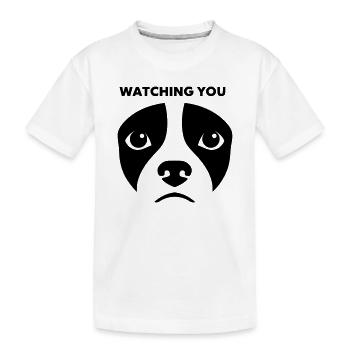 Dog View te regardant dire - T-shirt bio Premium Enfant - blanc - Devant