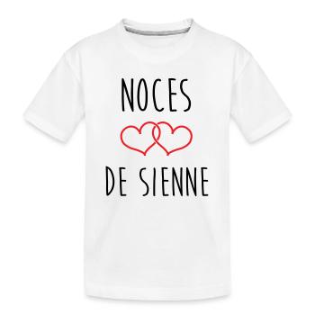 Wedding of Siena 74 years of marriage - Kids' Premium Organic T-Shirt - white - Front