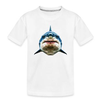 Requin Requin tigre Plongeur Requins mignons Grand requin blanc - T-shirt bio Premium Enfant - blanc - Devant