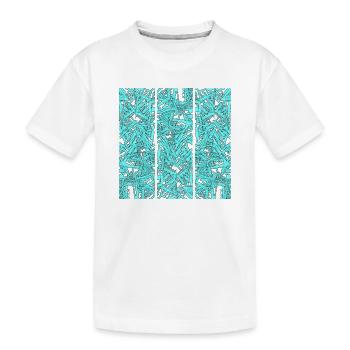Triptyque du Chaos Turquoise - T-shirt bio Premium Enfant - blanc - Devant
