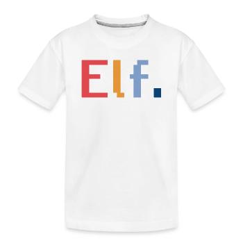 11th Birthday Elf Retro Gift - Kids' Premium Organic T-Shirt - white - Front