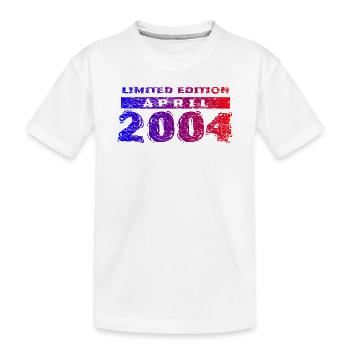 22e anniversaire Édition Limitée 04/2004 - T-shirt bio Premium Enfant - blanc - Devant
