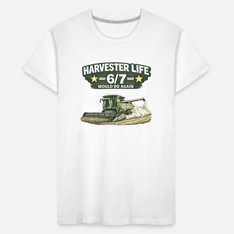 Moissonneuse vie 6/7 « Moissonneuse-batteuse » T-shirt bio Premium Enfant