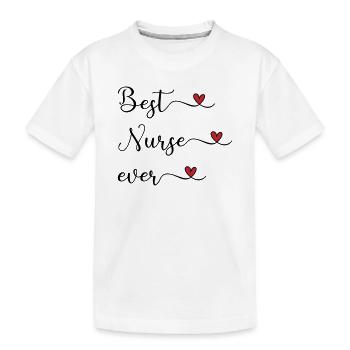 Krankenschwester - beste Krankenschwester - Kinder Premium Bio T-Shirt - Weiß - Vorne