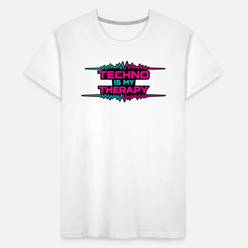 Techno Therapy Neon Pulse Kids' Premium Organic T-Shirt