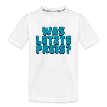 was letzte preis - Kinder Premium Bio T-Shirt - Weiß - Vorne