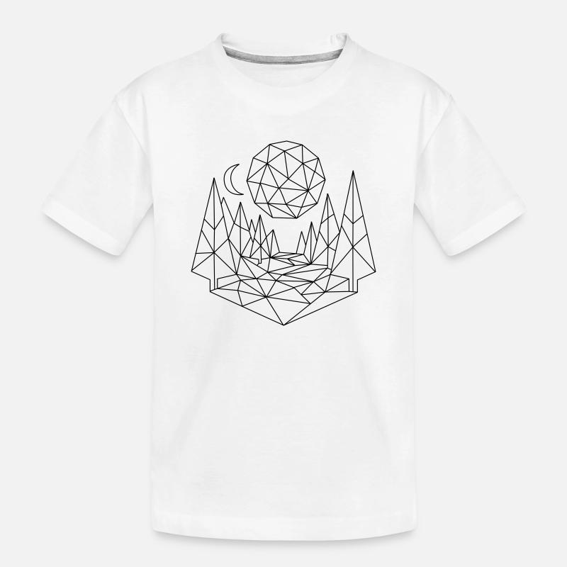 Polygone du paysage - T-shirt bio Premium Enfant - blanc