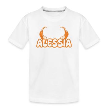 Gift for Alessia - Kids' Premium Organic T-Shirt - white - Front