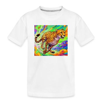 guépard - T-shirt bio Premium Enfant - blanc - Devant