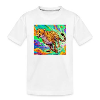 guépard - T-shirt bio Premium Enfant - blanc - Devant