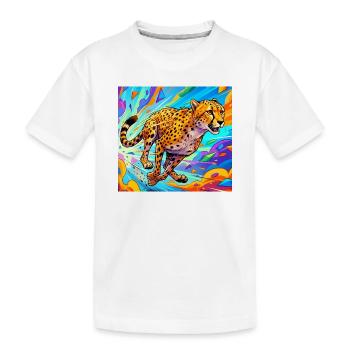 guépard - T-shirt bio Premium Enfant - blanc - Devant